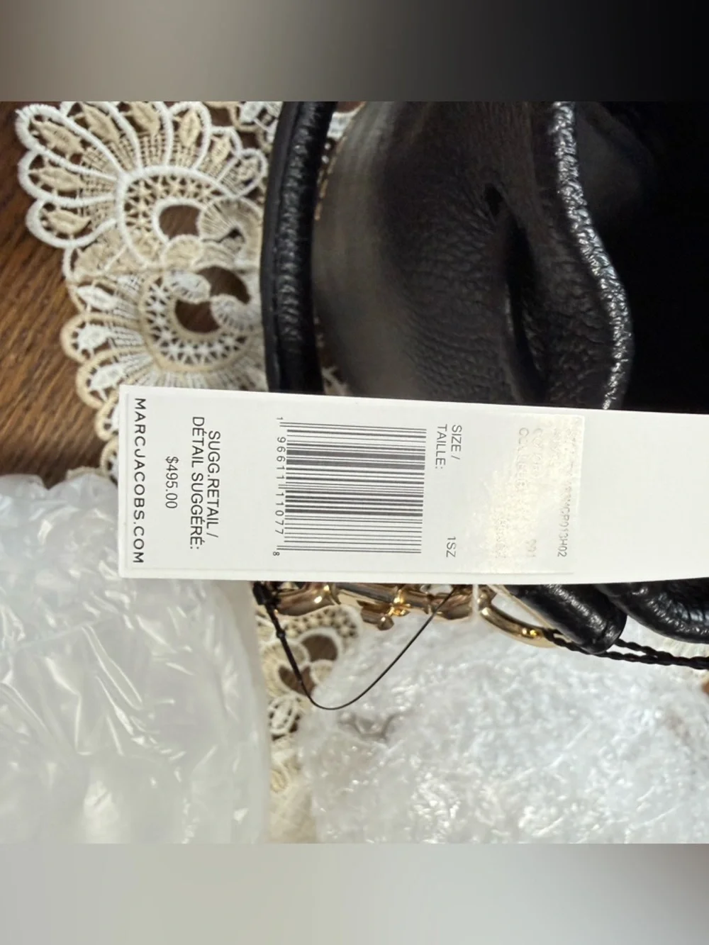 Marc Jacobs Black Pebbled Leather Drawstring Bucket Bag - Picture 4 of 4